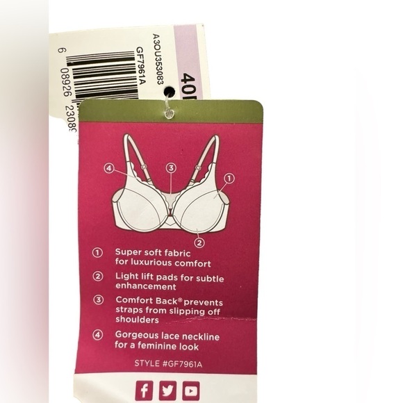 Olga Cloud 9 Underwire with Lift Bra 40D - Picture 6 of 8